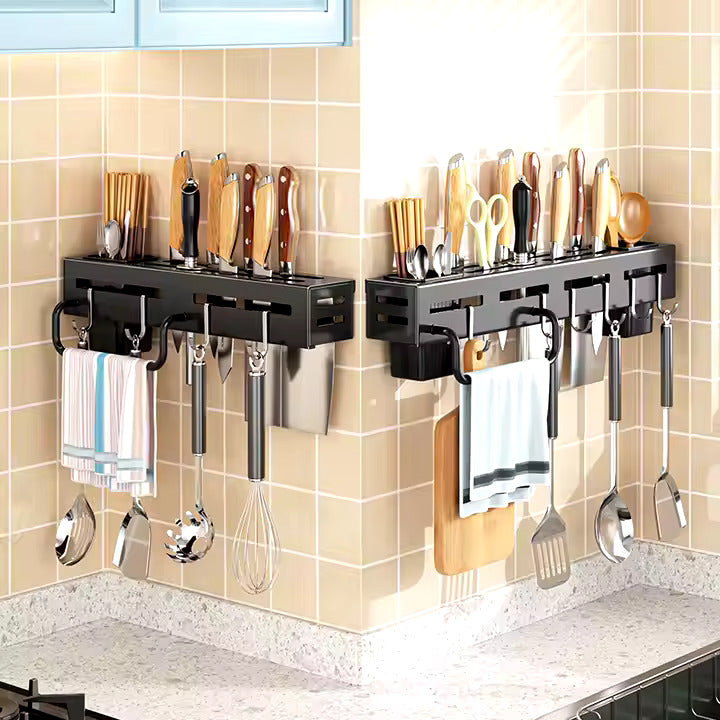 Organizador de Utensilios de Cocina Montado en Pared - Tamaños 40 cm y 60 cm