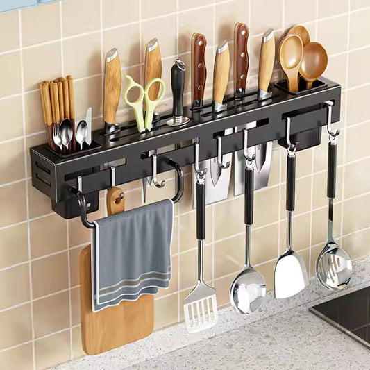 Organizador de Utensilios de Cocina Montado en Pared - Tamaños 40 cm y 60 cm