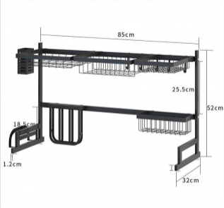 Escurridor De Vajilla Platos Vasos Para Pileta Acero 85cm