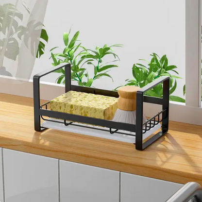 Estante de Metal Negro para Fregadero de Cocina o Baño