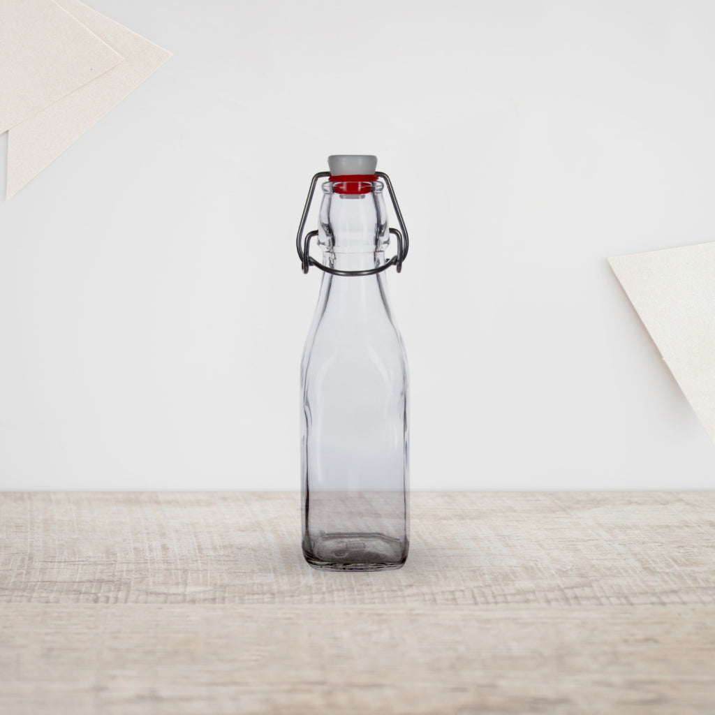 6 botellas de vidrio cierre hermético 1L - Bueno para todos